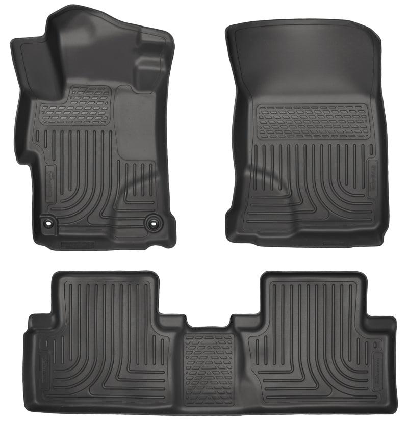 Husky Liners 2014 Honda Civic Sedan WeatherBeater Black Front & 2nd Seat Floor Liners - Order Your Parts - اطلب قطعك