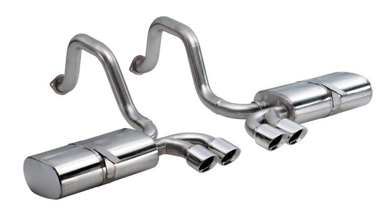Corsa 97-04 Chevrolet Corvette C5 Z06 5.7L V8 Polished Sport Axle-Back Exhaust - Order Your Parts - اطلب قطعك