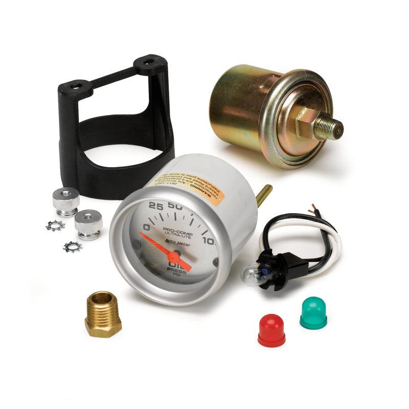 Autometer Ultra-Lite 52mm 0-100 PSI Electronic Oil Pressure Gauge - Order Your Parts - اطلب قطعك