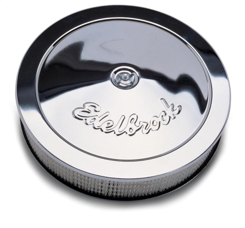 Edelbrock Air Cleaner Pro-Flo Series Round Steel Top Paper Element 14In Dia X 3 75In Dropped Base - Order Your Parts - اطلب قطعك