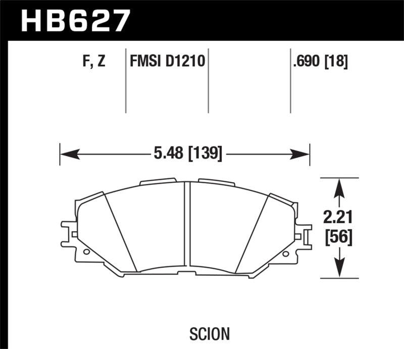 Hawk 08-11 Scion xB / 08-10 Scion xD / 09-10 Toyota Corolla / 09-10 Matrix / 06-10 Rav4 / 10 Lexus H - Order Your Parts - اطلب قطعك