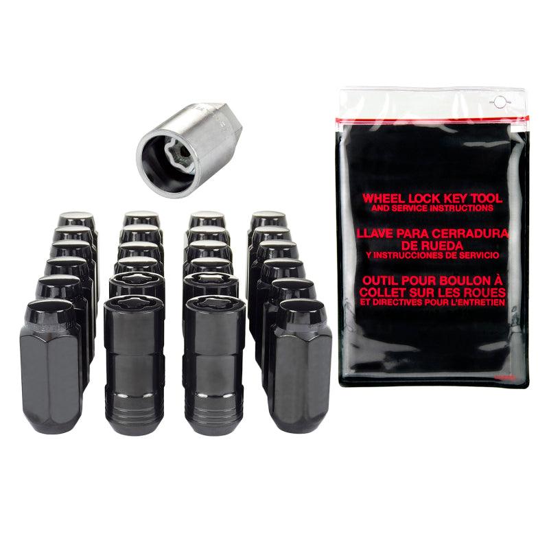 McGard 6 Lug Hex Install Kit w/Locks (Cone Seat Nut) M14X1.5 / 13/16 Hex / 1.945in. Length - Black - Order Your Parts - اطلب قطعك