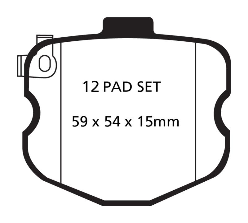 EBC 10-13 Chevrolet Corvette (C6) 6.2 Grand Sport Yellowstuff Front Brake Pads - Order Your Parts - اطلب قطعك