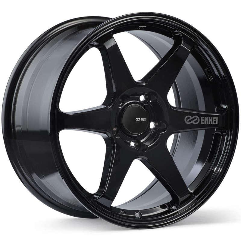 Enkei T6R 17x8 40mm Offset 5x114.3 Bolt Pattern 72.6 Bore Gloss Black Wheel - Order Your Parts - اطلب قطعك