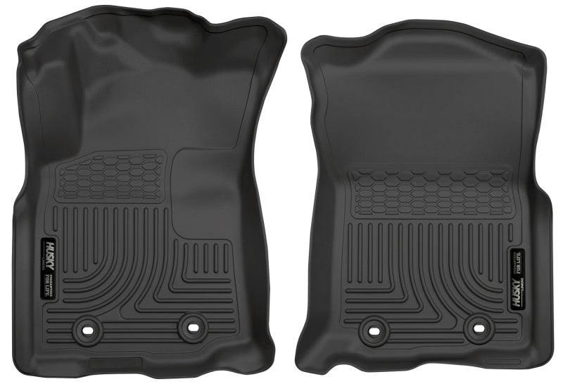 Husky Liners 2018 Toyota Tacoma Double Cab WeatherBeater Black Front Floor Liners - Order Your Parts - اطلب قطعك