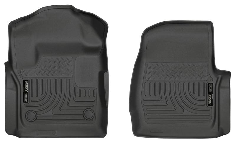 Husky Liners 17 Ford F-250 F-350 Super Duty Standard Cab WeatherBeater Black Front Floor Liners - Order Your Parts - اطلب قطعك