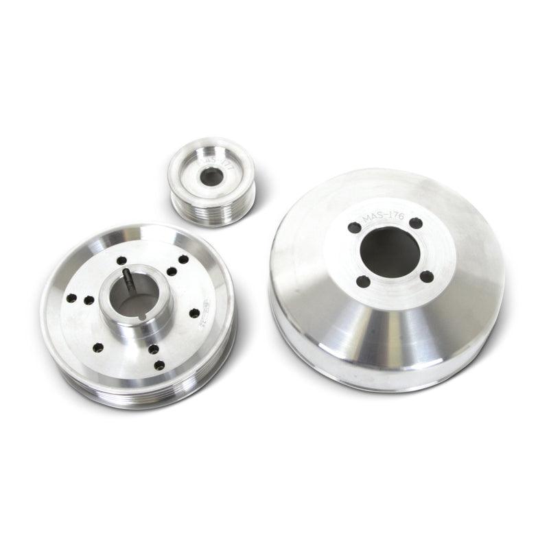 BBK 96-01 Mustang 4.6 GT Cobra Underdrive Pulley Kit - Lightweight CNC Billet Aluminum (3pc) - Order Your Parts - اطلب قطعك