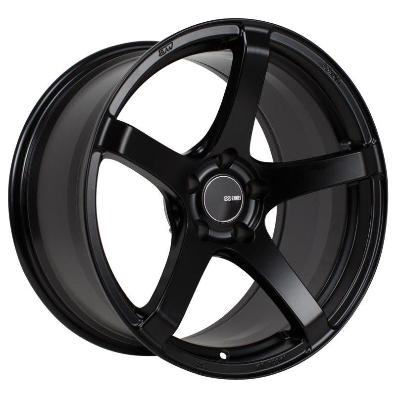 Enkei Kojin 18x9.5 35mm Offset 5x120 Bolt Pattern 72.6mm Bore Dia Matte Black Wheel - Order Your Parts - اطلب قطعك