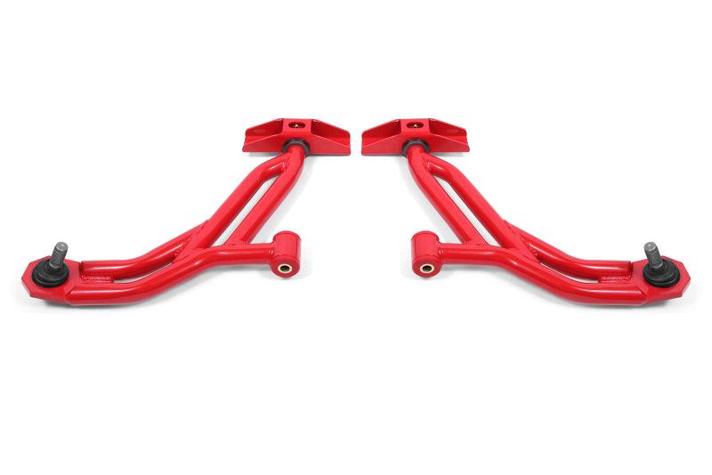 BMR 10-14 Ford Mustang / Shelby GT500 Non-Adj. Lower A-Arms (Poly/Delrin) - Red - Order Your Parts - اطلب قطعك