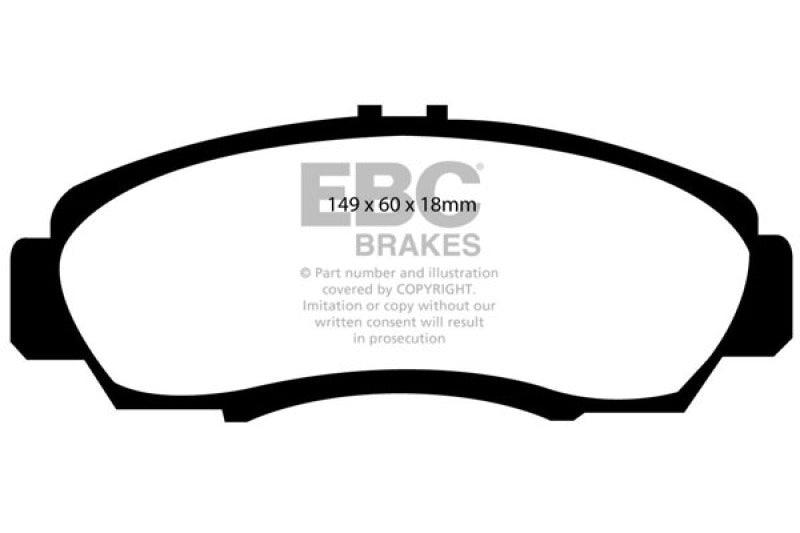 EBC 01-03 Acura CL 3.2 Greenstuff Front Brake Pads - Order Your Parts - اطلب قطعك