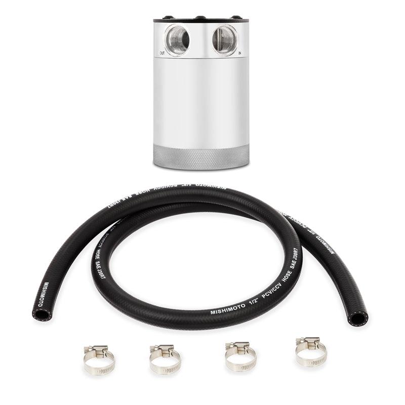 Mishimoto Compact Baffled Oil Catch Can - 2-Port - Polished - Order Your Parts - اطلب قطعك