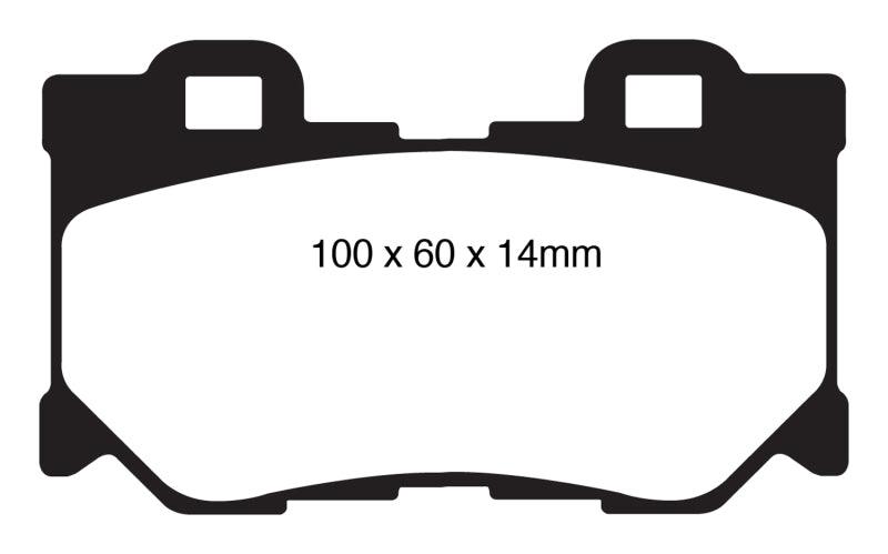 EBC 08-13 Infiniti FX50 5.0 Redstuff Rear Brake Pads - Order Your Parts - اطلب قطعك