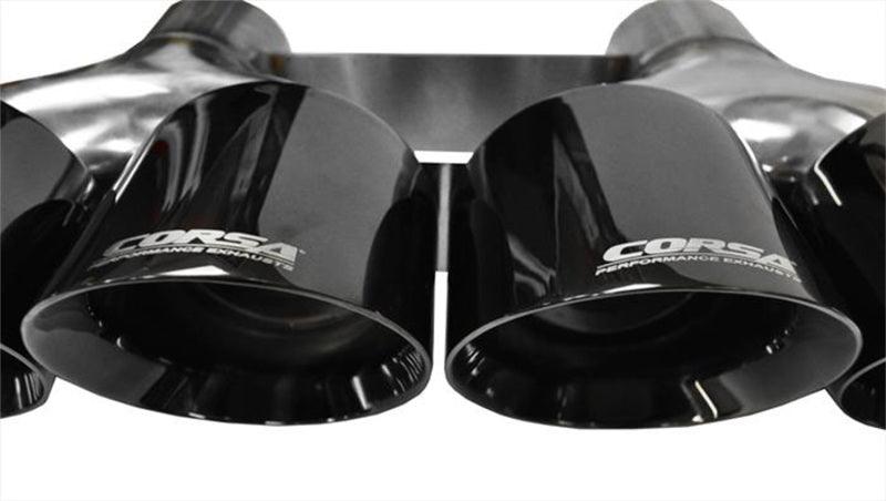 Corsa 15-15 Chevrolet Corvette 6.2L V8 Quad 45in Polished Black Pro-Series Tip Kit - Order Your Parts - اطلب قطعك