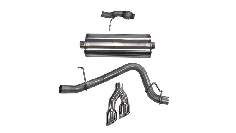 Corsa Cat Back Exhaust, Sport, 3in, Single Side Twin Polished 4in Tips, 2015 Chevy Tahoe/GMC Yukon - Order Your Parts - اطلب قطعك