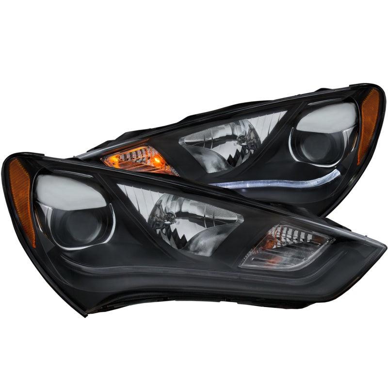 ANZO 2013-2015 Hyundai Genesis Projector Headlights w/ Plank Style Design Black (HID Compatible) - Order Your Parts - اطلب قطعك