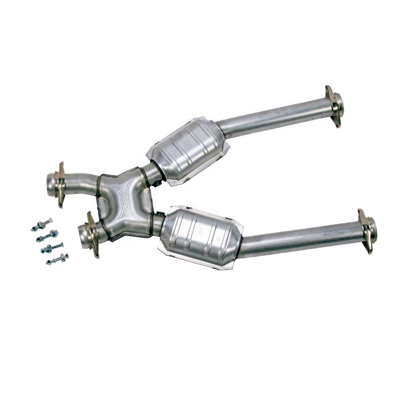 BBK 96-04 Mustang 4.6 GT / Cobra Short Mid X Pipe w Catalytic Converters 2-1/2 For Long Tube Headers - Order Your Parts - اطلب قطعك