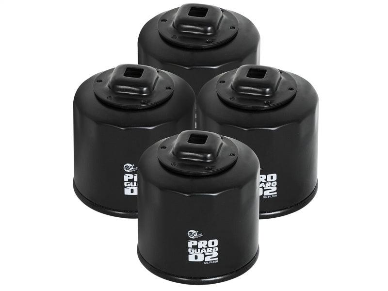aFe Pro GUARD D2 Oil Filter 02-17 Nissan Cars L4/ 04-17 Subaru Cars H4 (4 Pack) - Order Your Parts - اطلب قطعك