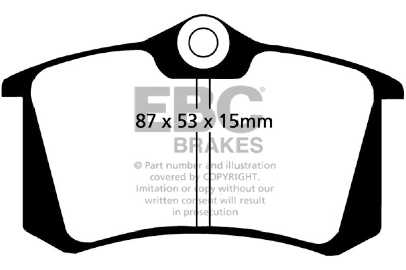 EBC 10-13 Audi A3 2.0 TD Redstuff Rear Brake Pads - Order Your Parts - اطلب قطعك