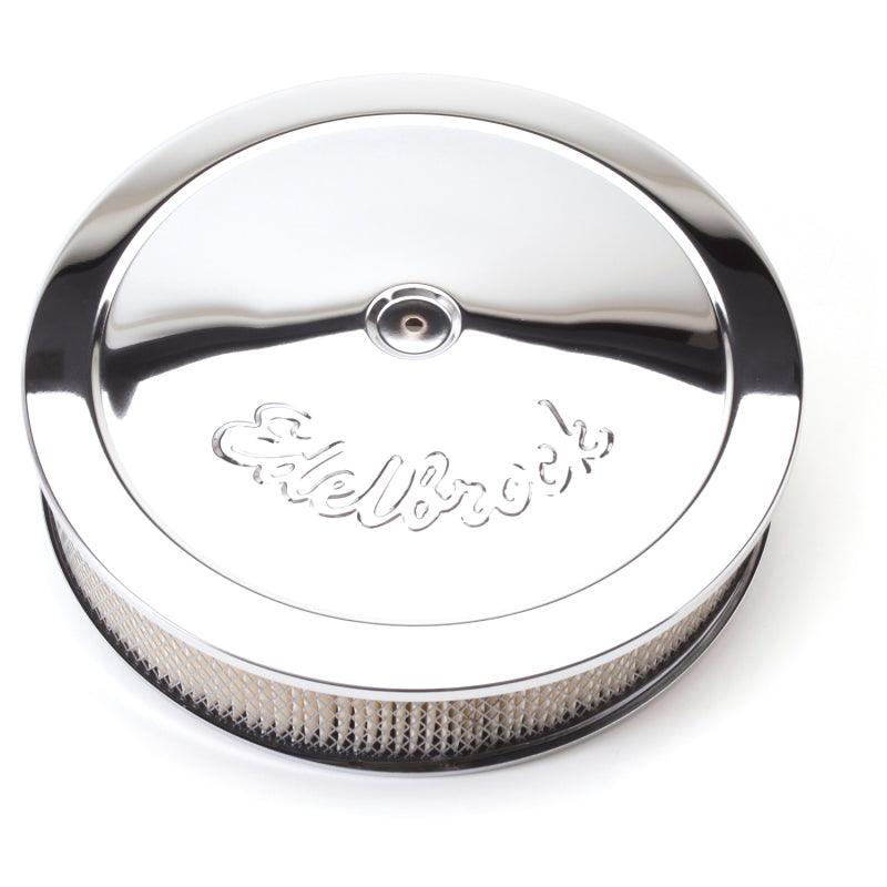 Edelbrock Air Cleaner Pro-Flo Series Round Steel Top Paper Element 14In Dia X 3 75In Dropped Base - Order Your Parts - اطلب قطعك