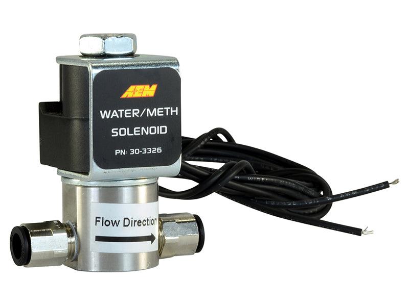 AEM Water/Methanol Injection System - High-Flow Low-Current WMI Solenoid - 200PSI 1/8in-27NPT In/Out - Order Your Parts - اطلب قطعك