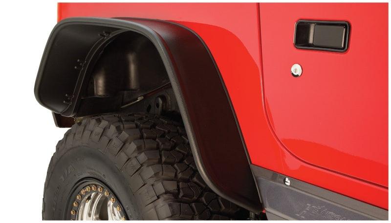 Bushwacker 97-06 Jeep TJ Flat Style Flares 2pc - Black - Order Your Parts - اطلب قطعك