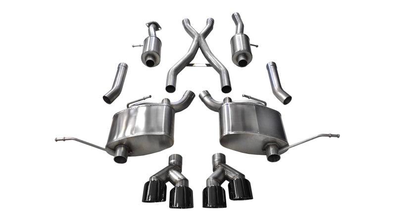 Corsa 14-16 Jeep Grand Cherokee Summit Edition Black 2.5in Dual Rear Exit Cat-Back Exhaust - Order Your Parts - اطلب قطعك