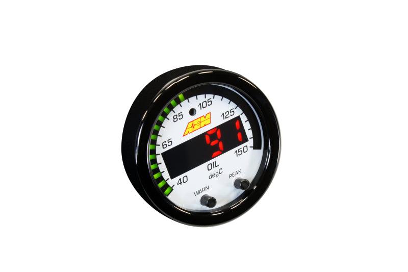 AEM X-Series Temperature 100-300F Gauge Kit (ONLY Black Bezel and Water Temp. Faceplate) - Order Your Parts - اطلب قطعك