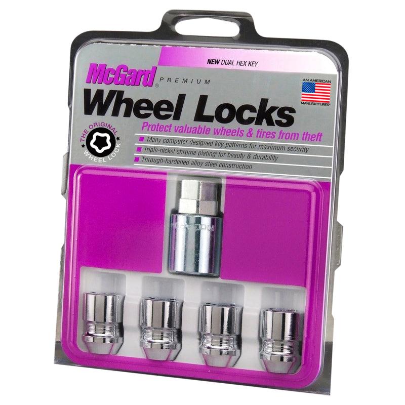 McGard Wheel Lock Nut Set - 4pk. (Cone Seat) M12X1.25 / 19mm & 21mm Dual Hex / 1.28in. L - Chrome - Order Your Parts - اطلب قطعك