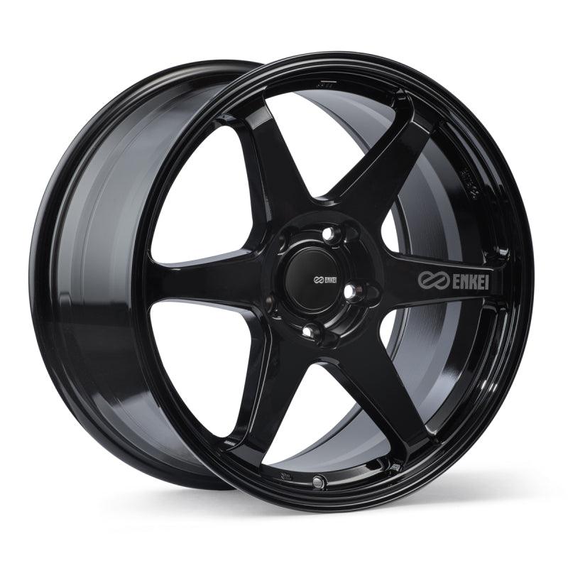 Enkei T6R 18x9.5 38mm Offset 5x114.3 Bolt Pattern 72.6 Bore Gloss Black Wheel - Order Your Parts - اطلب قطعك