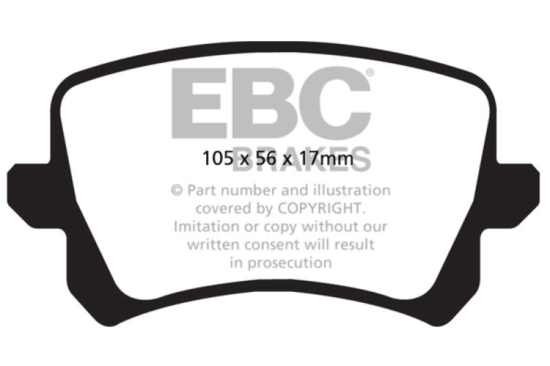 EBC 15+ Audi Q3 2.0 Turbo Redstuff Rear Brake Pads - Order Your Parts - اطلب قطعك