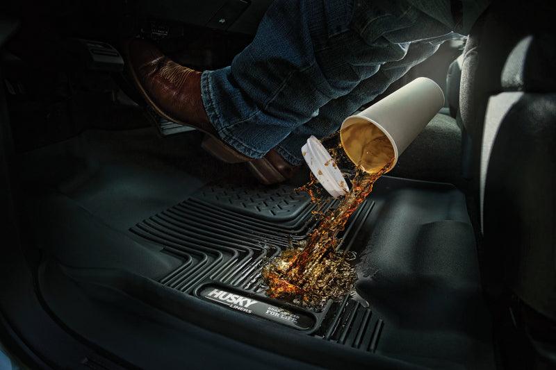 Husky Liners 07-12 GM Silverado/Tahoe/Suburban/Escalade X-Act Contour Black Floor Liners (2nd Seat) - Order Your Parts - اطلب قطعك