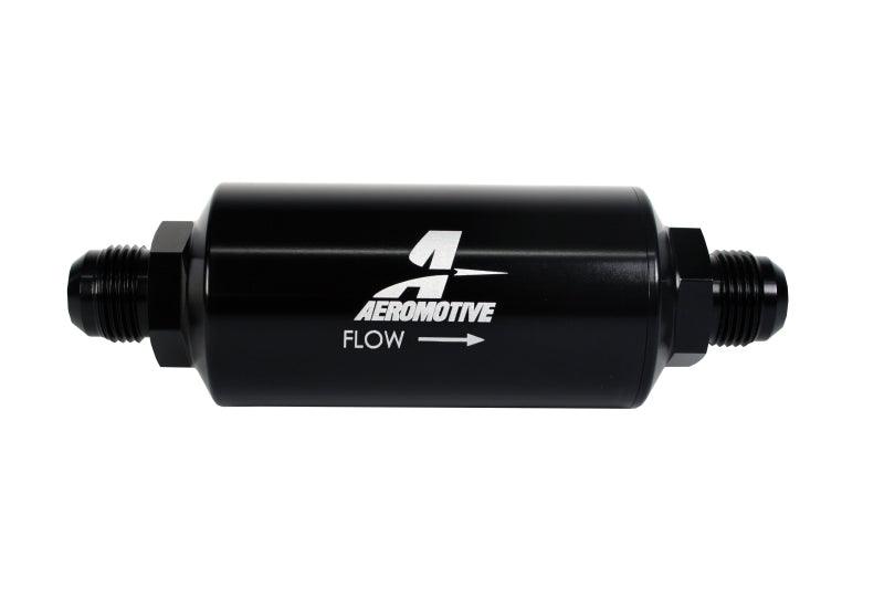 Aeromotive In-Line Filter - (AN-10) 100 Micron Stainless Steel Element Black Anodize Finish - Order Your Parts - اطلب قطعك