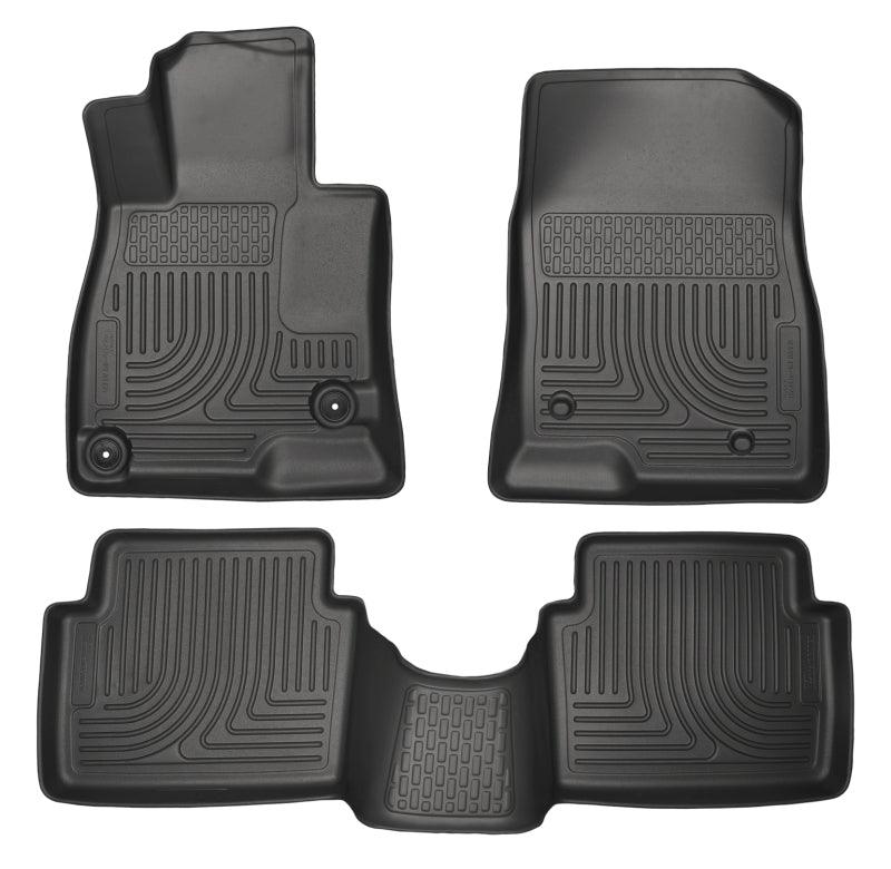 Husky Liners WeatherBeater 14 Mazda 3 Hatch&Sedan Front & Second Row Black Floor Liners - Order Your Parts - اطلب قطعك