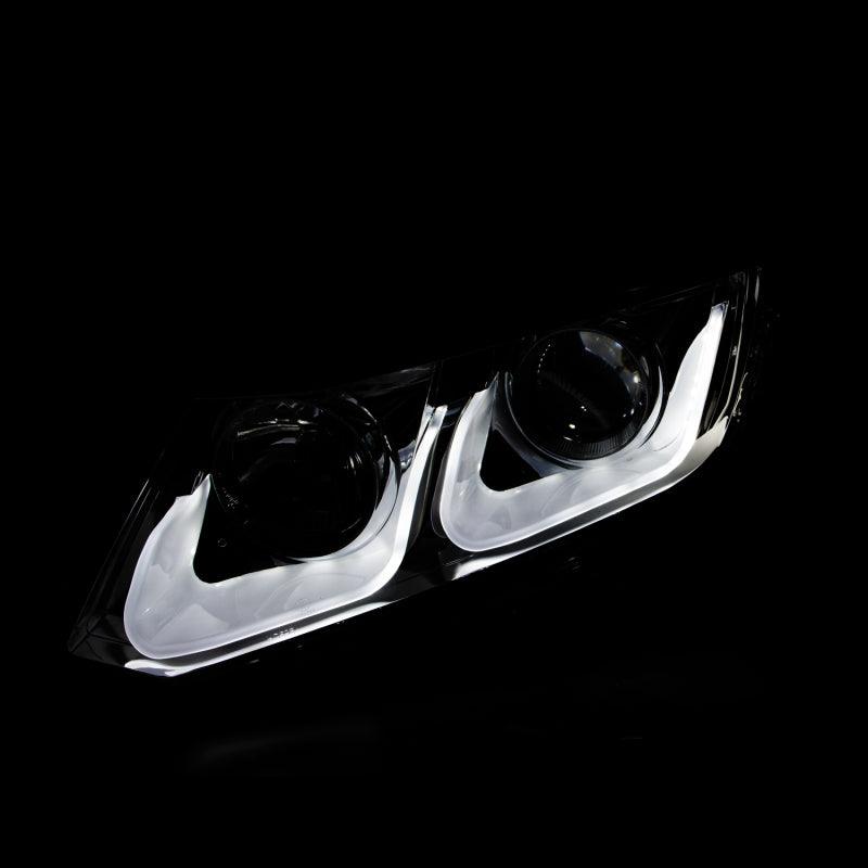 ANZO 2012-2015 Honda Civic Projector Headlights w/ U-Bar Black - Order Your Parts - اطلب قطعك
