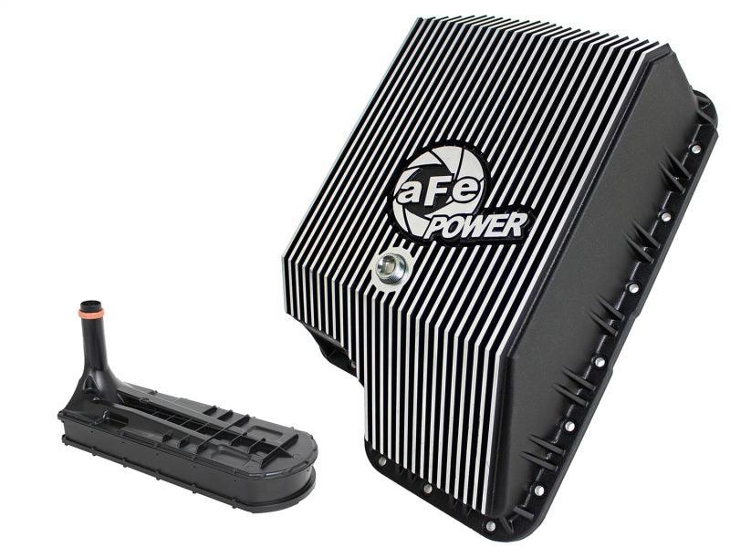 afe Transmission Pan (Black); Ford Diesel Trucks 03-10 V8-6.0/6.4L (td) - Order Your Parts - اطلب قطعك