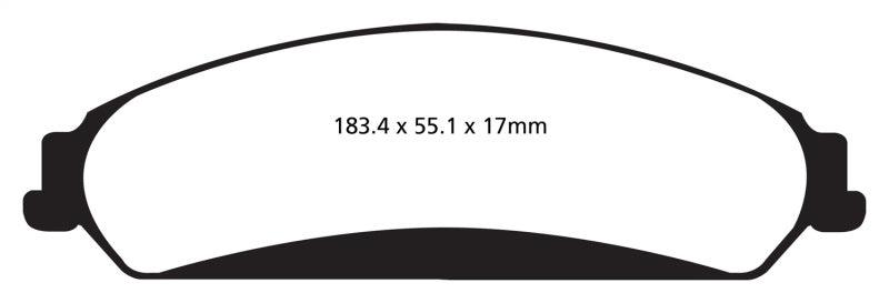 EBC 11+ Chrysler 300C 5.7 Redstuff Front Brake Pads - Order Your Parts - اطلب قطعك