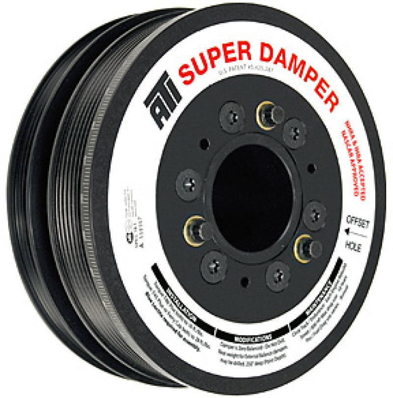 ATI Damper - 6.78in - Alum - 6 Grv - 10 Percent UD - LS1/LS2 - F & V Body - No A/C - 3 Ring - Order Your Parts - اطلب قطعك