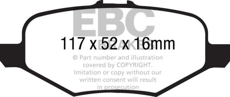 EBC 13+ Ford Explorer 3.5 Twin Turbo 4WD Yellowstuff Rear Brake Pads - Order Your Parts - اطلب قطعك