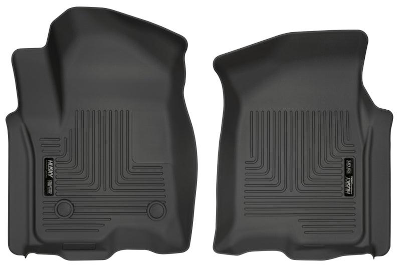 Husky Liners 2019 Chevrolet Silverado 1500 Crew Cab WeatherBeater Black Front Floor Liners - Order Your Parts - اطلب قطعك