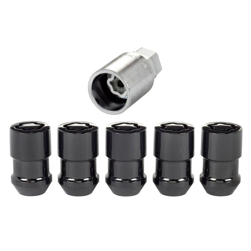 McGard Wheel Lock Nut Set - 5pk. (Cone Seat) 1/2-20 / 3/4 &13/16 Dual Hex / 1.46in. Length - Black - Order Your Parts - اطلب قطعك