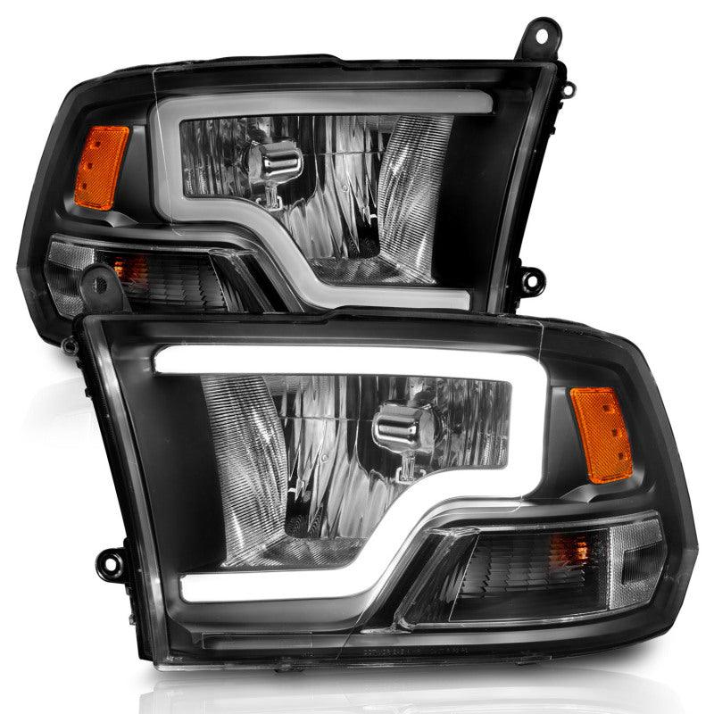 ANZO 2009-2018 Dodge Ram 1500 Crystal Headlights w/ Light Bar Black Housing - Order Your Parts - اطلب قطعك