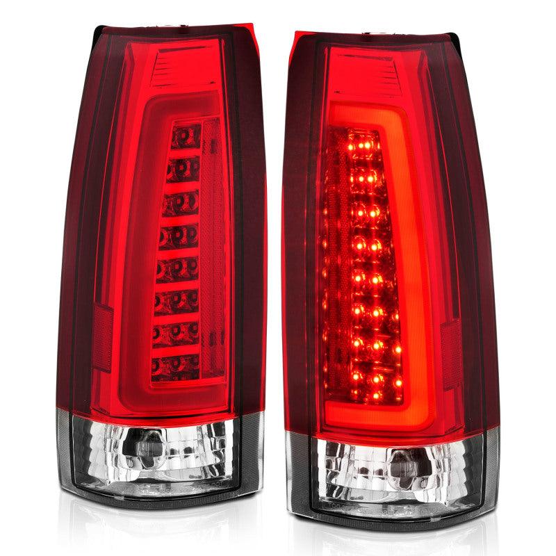 ANZO 1999-2000 Cadillac Escalade LED Taillights Chrome Housing Red/Clear Lens Pair - Order Your Parts - اطلب قطعك