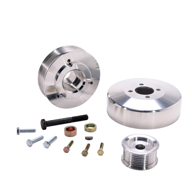 BBK 97-04 Ford F150 Expedition 4.6 5.4 Underdrive Pulley Kit - Lightweight CNC Billet Aluminum (3pc) - Order Your Parts - اطلب قطعك