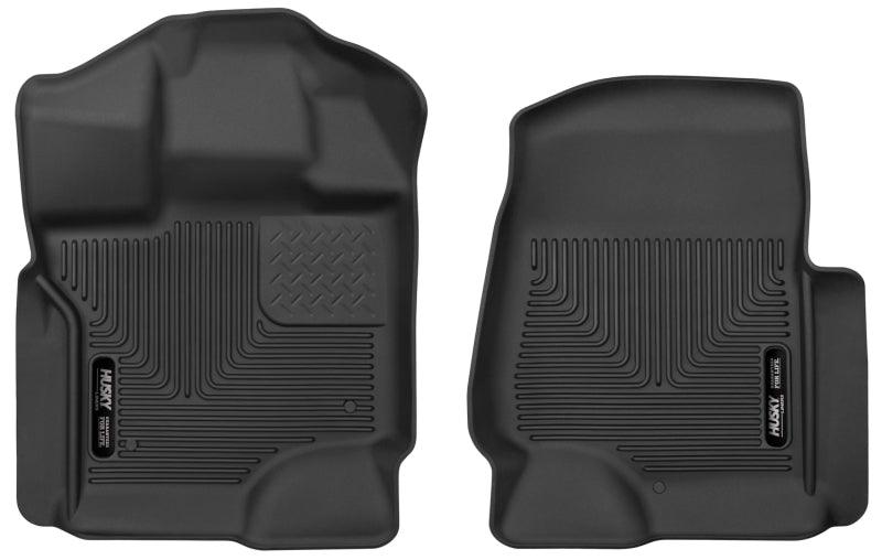 Husky Liners 15-23 Ford F-150 S.Crew/S.Cab X-Act Contour Black Front Seat Floor Liners - Order Your Parts - اطلب قطعك
