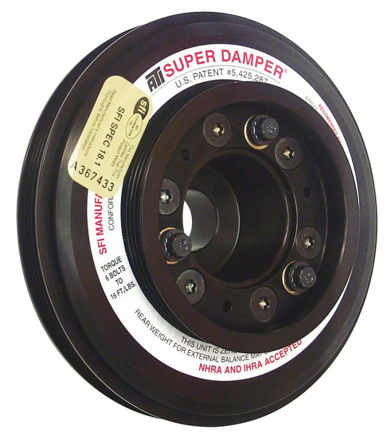 ATI Damper - 7.45in - Alum - (3) 4 Grv - Nissan RB26 R32 - 1000 HP - 2 Ring - 1Pc - Order Your Parts - اطلب قطعك