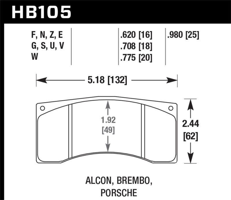Hawk Alcon B Caliber HPS Street Brake Pads - Order Your Parts - اطلب قطعك