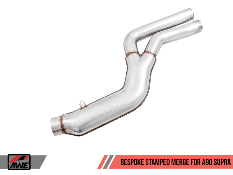 AWE Tuning 2020 Toyota Supra A90 Non-Resonated Touring Edition Exhaust - 5in Diamond Black Tips