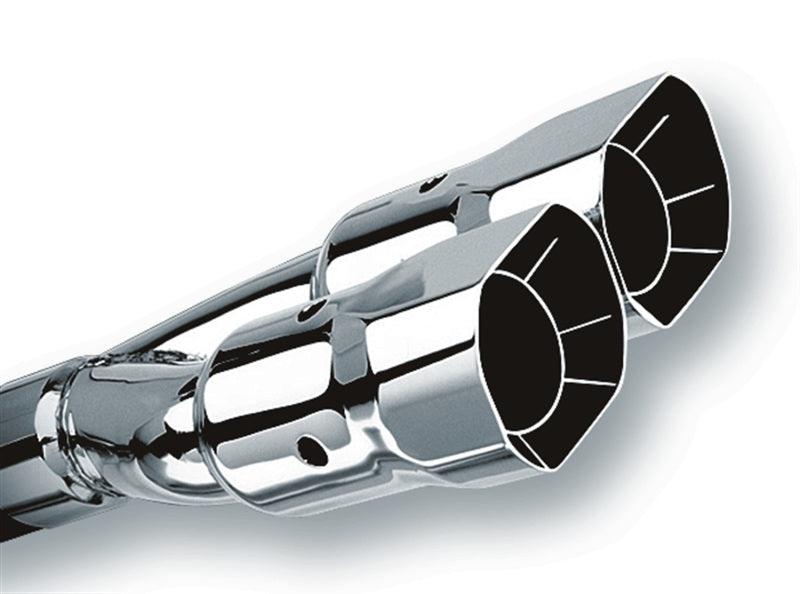 Borla Universal Polished Tip Dual Square Angle-Cut Intercooled (inlet 2 1/2in. Outlet 2 7/8 x 3 3/8i - Order Your Parts - اطلب قطعك
