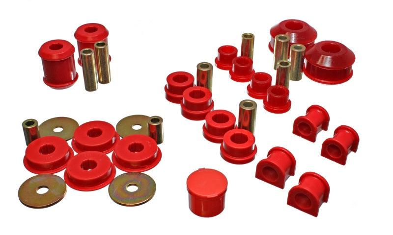Energy Suspension 03-05 Mitsubishi Lancer EVO 8 Red Hyper-flex Master Bushing Set - Order Your Parts - اطلب قطعك