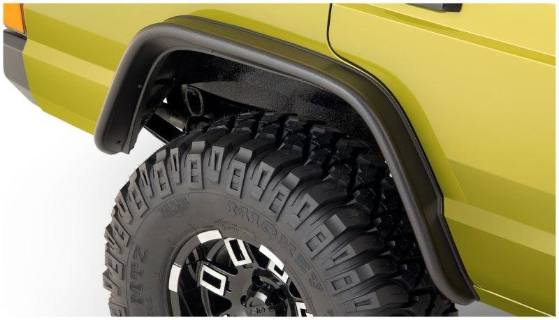 Bushwacker 84-01 Jeep Cherokee Flat Style Flares 4pc - Black - Order Your Parts - اطلب قطعك
